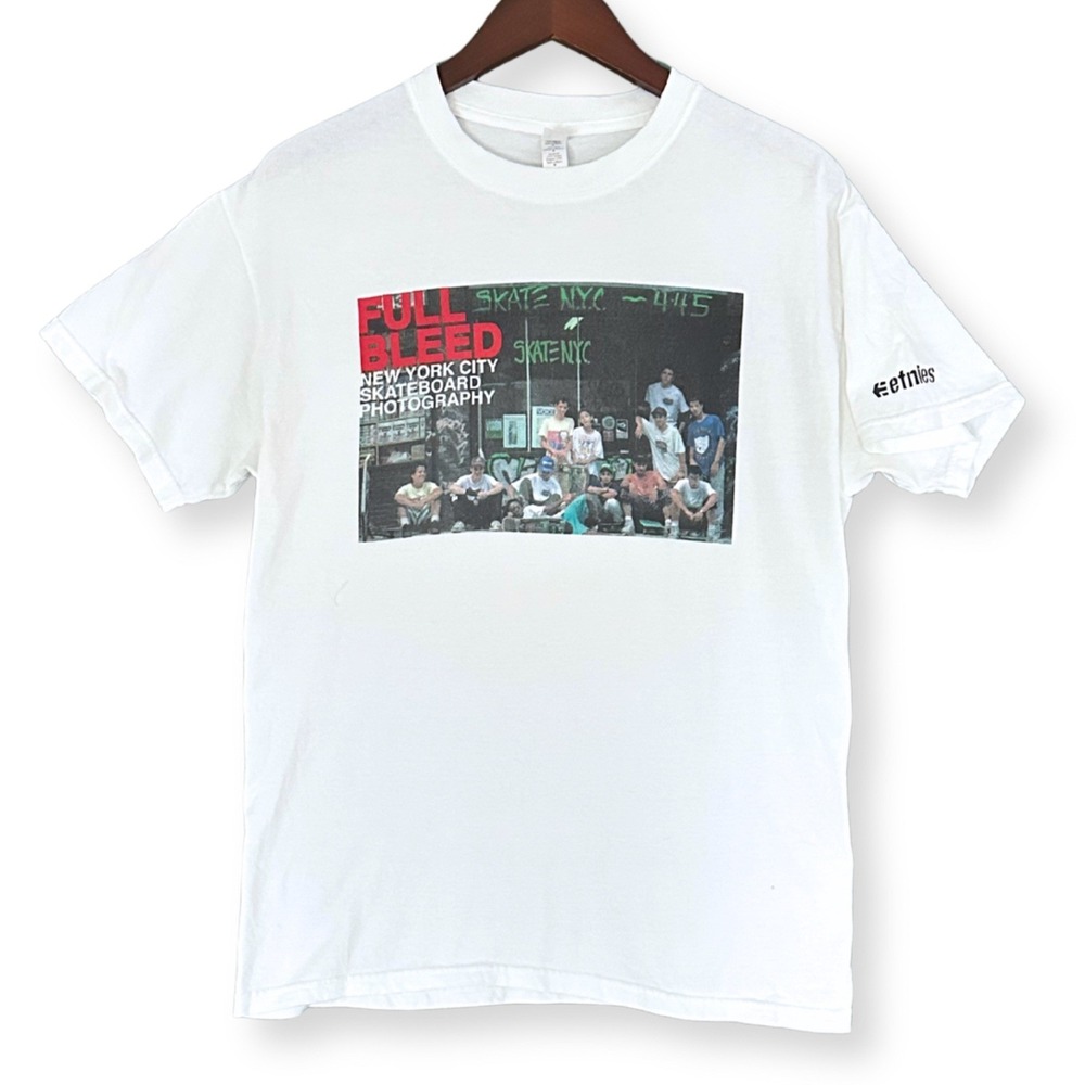 etnies x Full Bleed T-Shirt Men's M NYC Skate Collaboration Graphic Tee